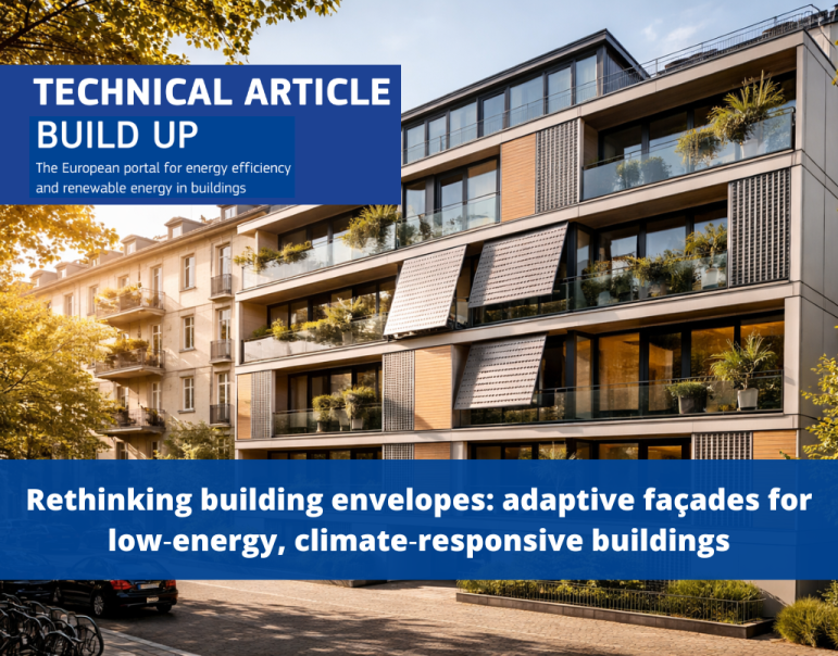 A new technical article on Build Up about the potential of adaptive facades for low energy buildings